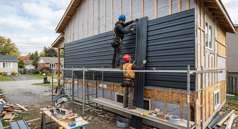 Metal Siding Installation project example